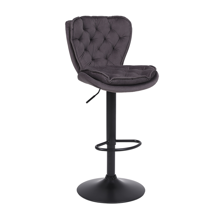 bar stools black velvet